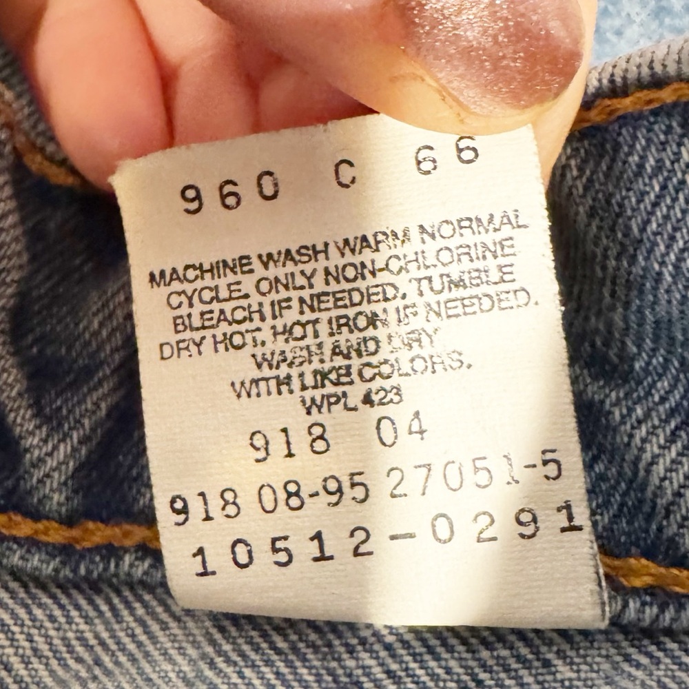 Levi’s | Vintage 1995 512 Slim Fit Tapered Leg Jeans Women’s Sz 7S Made in USA - Picture 7 of 7